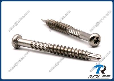 China Stainless Torx Pan Head Self Drilling Screw, Knurled Shank, Sawtooh Thread for sale