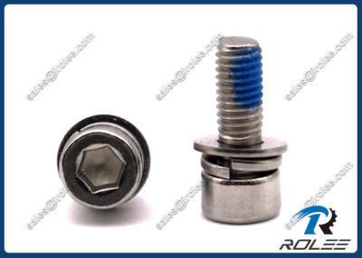 China A2/A4 Stainless Steel Socket Head Cap Self-locking SEMS Screw with Nylon Patch for sale