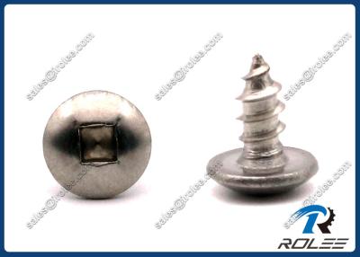 China 18-8 / 304 / A2 Stainless Robertson Square Drive Truss Head Self-tapping Screws for sale