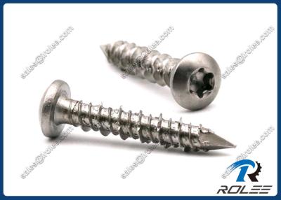 China Passivated 410 Stainless Steel Torx Star Drive Pan Head Concrete Screws for sale