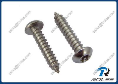 China 18-8/316 Stainless Pin Torx Button Head Self-Tapping Security Screw for sale