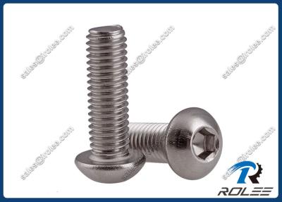 China A2/A4/18-8/316 Stainless Steel Socket Button Head Cap Screws for sale