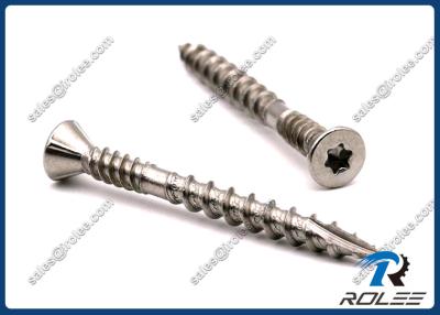 China Marine Grade 316 Stainless Steel Torx Double Thread Composite Deck Screws for sale
