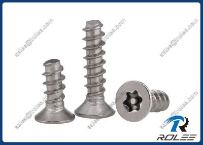 China Stainless Flat Head Star Pin-in Security Thread-forming Screws for Plastic for sale