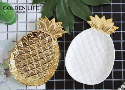 Китай Керамический фарфор плиты украшения домочадца блюда ювелирных изделий формы лист ананаса продается