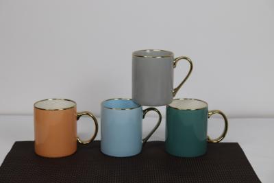 China 340cc straight handgrip mug milk mug tableware for office and home customized colors for sale