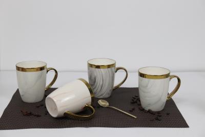 China Customized Design 350cc Coffee Mug Porcelain Mug Ceramic Drinkware Mug for Europe Market for sale