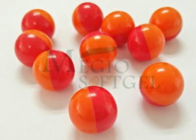 China 0.5 inch orange red paintballs, bright red or orange filling color, paintball ammo for sale