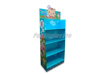 China Full Color Printed Cardboard Pop Up Displays 4 Tier With Supportive Tubes for sale