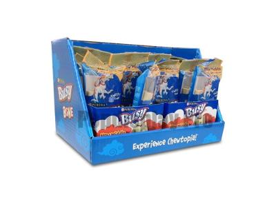 China Eye Catching Blue Cardboard Counter Display Boxes , Custom POS Counter Top Displays for sale