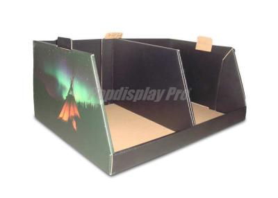 China Stylish Rigid Cardboard Counter Display Stands , Black Cardboard Table Top Displays for sale