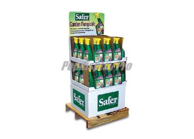China Folding Cardboard Quarter Pallet Display Stands Recyclable With 2 Trays for sale
