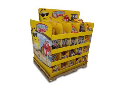 China Cardboard Pallet Chocolate Point Of Sale Display Two Way 100x800x1320 mm for sale