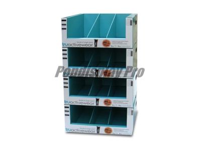 China Structural Recycling Cardboard Pallet Display , 4 Stacked Tray Quarter Pallet Display for sale