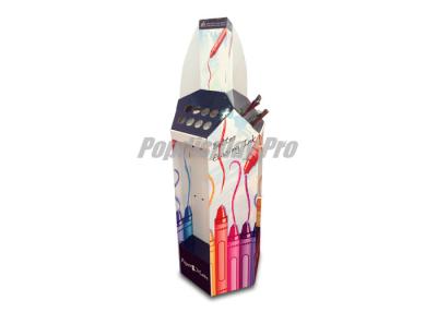 China Los ganchos creativos de papel del diseño 24 del soporte de exhibición de gancho de piso despejan tenedores de la pluma en venta