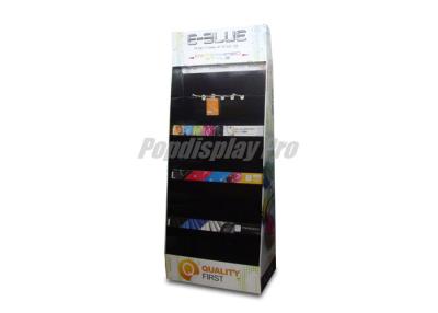 China 24 Hook Cardboard Point Of Sale Display Stands 3 Tier Full Color Printed for sale