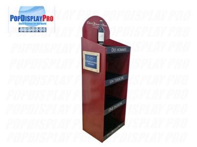 China 4 Shelves MDF Merchandising Shelf  Heavy Duty Holding Capability for sale
