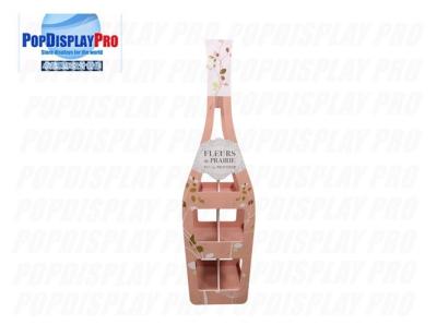 China Red Wine Product Display Stand 2 Way Displaying 4 Metal Shelves Light Duty for sale