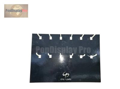 China Shelf Ready Custom Cardboard Counter Displays 12 Hooks For Personal Care Nail Art System for sale