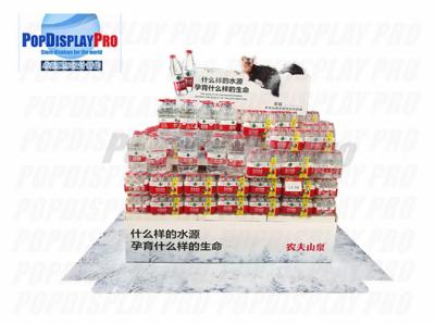 Chine forces de défense principale acryliques de l'affichage GMI de point de vente de 350gsm CCNB pour l'eau minérale mis en bouteille à vendre