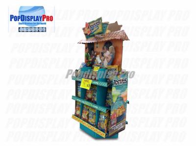 China 4C Printing Cardboard Shelf Display For Tostitos Tortilla Chips for sale