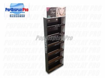 China 6 Rows Cardboard Display Shelves Lightweight Lip Gloss Corrugated Shipper Display for sale
