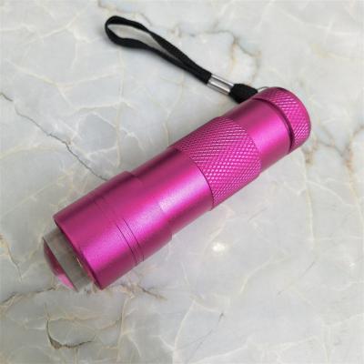China New Wholesale Top Design 12 LED Lights Mini Flashlight Portable Nail Dryer UV Lamp Silicone Nail Art Stamper for sale