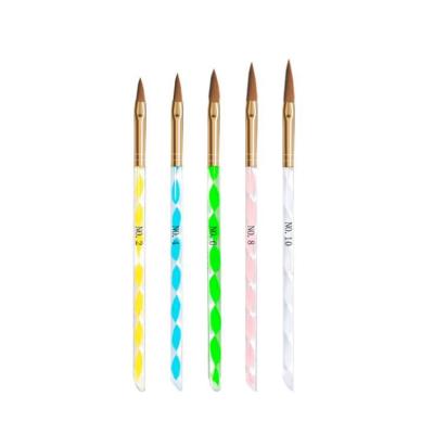 China Acrylic Handle Gel Nail Pen Art Brush Set for NAIL Shipment Fedex DHL EMS UPS TNT for sale