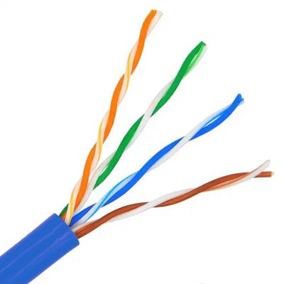 China 24 AWG RJ45 Cable Roll PVC Jacket 1000 Ft Roll Of Cat5e Cable for sale