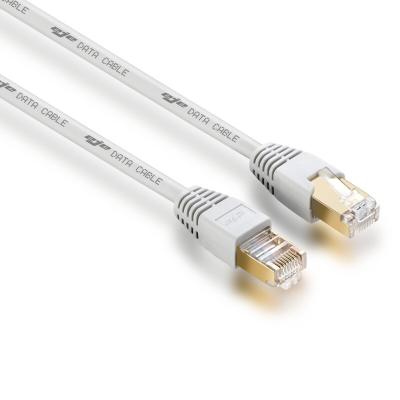 China Grijze 25m Ethernet-kabel van categorie 7 Cat 7 Lan-kabel 23/24/26AWG Te koop