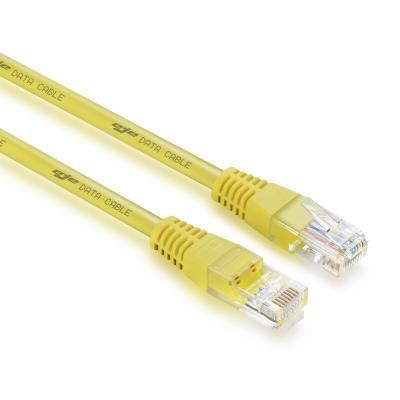 China Yellow RJ45 Cat 6 Ethernet Patch Cable 15m 10m Cat6 Computer Cable PVC Jacket for sale