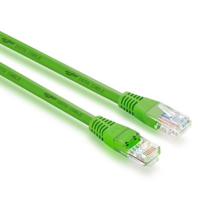China Cable de parche verde Cat6A Ethernet blindado con papel para el panel de control de 50 libras en venta