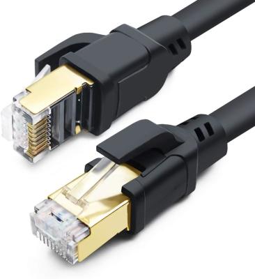 China Data Transfer Copper Cat 8 Network Cable RJ45 Connector Cat 8 Patch Cord for sale