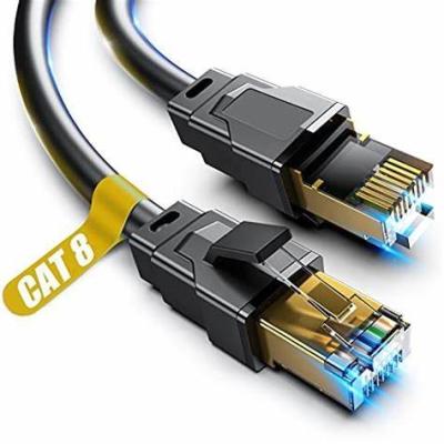 China Cable Ethernet blindado de alta durabilidad Cat 8 10m 25m Cable Lan Cat8 en venta