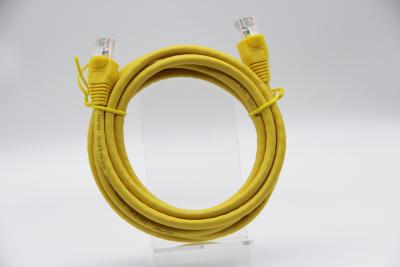 China CAT5E Yellow 2M BC RJ45 Ethernet Cable Patch Cord Connecting CCTV Router Computer for sale