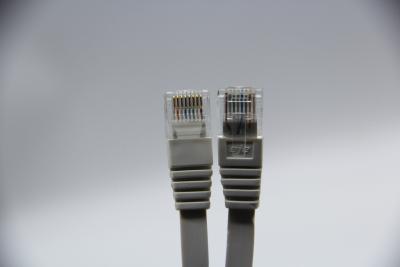 China Flat Cat.5E Bare Copper Cable 30AWG 1M 1000Mbps Easy to Carry for Laptop Office Home Networking for sale