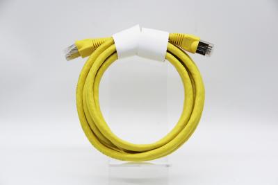 China Alta velocidade Cat 6 Ethernet Patch Cable 250MHz Largura de banda RJ45 Conector PVC Jaqueta amarelo blindagem à venda