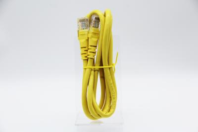 중국 Cat 6 Ethernet Patch Cable 1Gbps Data Transfer Yellow/Red/Black PVC Jacket 15m Length 판매용