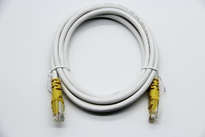 중국 High Speed Cat 6 Ethernet Patch Cable Yellow 1Gbps RJ45 Copper Conductor PVC Jacket 판매용