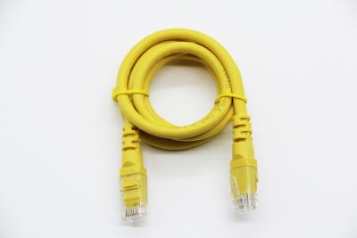 中国 1Gbps Cat6 Networking Cable Yellow 250MHz Ethernet Patch Cable RJ45 PVC Jacket 販売のため