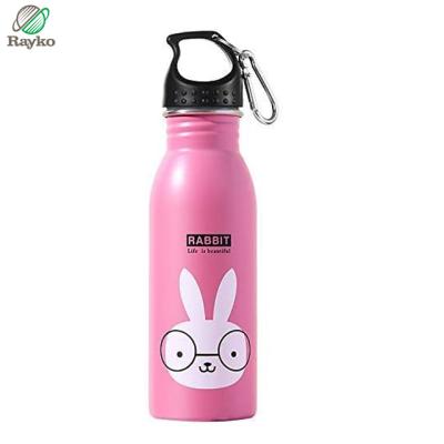 China Sustainable Kids Style 304 / 316 Stainless Steel Drinking Bottle Kids Water Bottle Single Wall Sublimation for sale