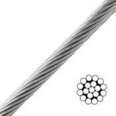 China OEM ODM Stainless Steel Wire Rope 7x7 0.8mm 1mm 1.2 Mm Wire Rope for sale
