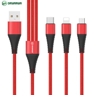 中国 3 In 1 USB Charging Cable For Huawei Android Smartphone 販売のため