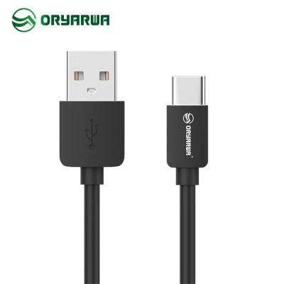China PVC Molding Type-C 2.1A USB2.0 Data Cable White / Black for sale