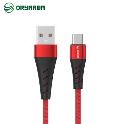 China OEM Alloy Clothing Braided USB Data Cable 5V 2.1A Fast Charging for sale