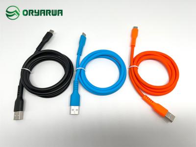 China TPE Imitation Silicone Anti-Hardening USB Data Cable for sale