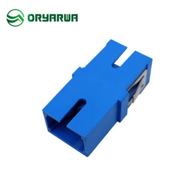 China CATV CCTV Fiber SC Adapter One Piece Molding With Ceramic Sleeve for sale