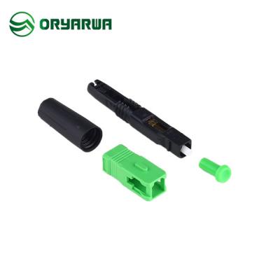 China FTTH Fiber Optic Fast Connector SC APC 50mm Quick Assembly With Embedded for sale