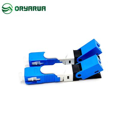 China H09 Blue Fiber Optic Fast Connector SC UPC OFC Single Mode SM 0.3dB Insertion Loss for sale