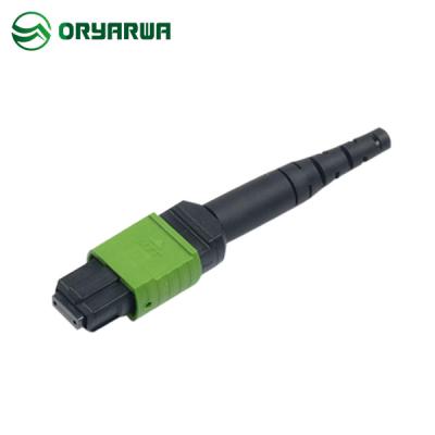 China Green 3.0mm Multimode MPO Fiber Connector Female For FTTX 100G SFP for sale